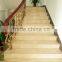 Factory wholesale ecofriendly decorative beige marble indoor straight staircase