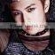 Sexy Punk Gothic Black Spike Rivet Cone PU Leather Womens Man Choker Collar Necklace