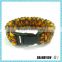 Wholesale customized good quality woven paracord bracelet