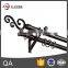 Top design wrought Iron Decoration Curtain Rod with finial bracket Accessories