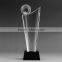 Sports awards for business gifts factory direct customized K9 glass golf trophy