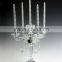 long-stemmed glass candle holder, floor standing candle holder