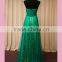 Green halter bridesmaid dress for fat