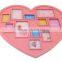 High quality fashion pink style heart shape big photo farme