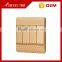 China Supplier New Design BIHU Golden Lighting Wall Switch 4 Gang 2 Way Switch Supplier's Choice