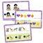 Kids animals learning card printing