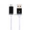 2015 New design Aluminium Alloy nylon Braided round Micro USB Sync Data Charger Cable for Android Phones