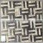 Strip shape aluminium material metal mosaic tiles for backsplash