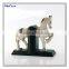 polyresin wood finidh horse cute bookends animal bookends