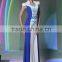 New style long knitting material evening dress