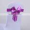 Light Purple Chair Bow For Wedding Decoration