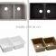 high back kitchen sink / acrylic stone kitchen sink,artificial stone double kitchen sink ,resin stone sink