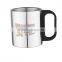 stainless steel coffee mug with lid 220ml drink water mugs