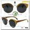 Retro Eyewear Half Frame wooden bamboo sunglasses customize