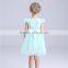 Factory price casual baby girl a line dress with waistbelt