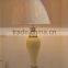 elegant antique style metal base yellow marble table lamp with barrel artistic lamp shade for inn decoration