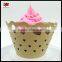 Heart shape wedding cake laser cut cupcake wrapper