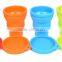 8*9.5cm Foldable Silicone Cup Silicone Coffee Cup