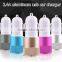 Rapid 2.4A Dual USB Car Charger Metal USB Car Charger For Mobile Phone/ Tablet