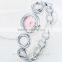 Hot selling product fashion bracelet coin size dial delicate bracelet watch ladies