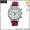 newest PU leather band japan movt lady wrist watch