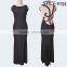Exquisite black beaded big size womens wholesale clothing western gowns party dresses best lady wedding sex prom evening gown