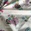 vintage floral print pongee fabric for jacket home textile