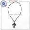 High Quality Black Hematite Gem Stone Beads Cross Pendant Necklace