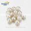 6-6.5mm AAA round freshwater loose pearl, white freshwater loose pearl, pearl beads no hole