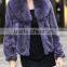 Newest style winter rabbit fur coat for lady