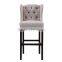 fabric seater wing back bar chair