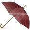 pink tartan umbrella