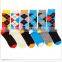 Factory Custom 6 Pairs Mens Fashion Dress Socks Multi Color Designer Print Argyle Pattern Lot