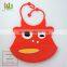 2016 Hot sale baby's personality cartoon silicone baby bibs/cartoon baby bibs/Waterproof Silicone baby bibs