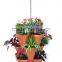 Plastic Stackable terracotta flower pot