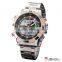 SHARK Mens Analog Digital Stainless Sport LED Chrono Wrist Watch