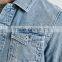 New Mens Casual Jean Long sleeve Washed Blue Denim Slim Jacket (LOTJ153)