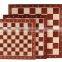 CHW32 Flat (Mahogany & Sycamore) Wooden Chess Board: Size # 5
