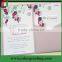 Pink Elegant Lacer Cut Pearl Custom Handmade Wedding Invitation Card