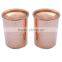 Hammered Copper Tumbler Set of 2 With LID | Traveller's Copper Mug