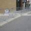 Portable temporary event crowd barrier on sale,weld pipe fence galvanized crowd control barrier with cross/bridge/flat feet