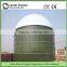 biogas reactor tank equipped with double membrane roof to collect biogas