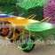 colorful powder tray and handle wheel barrow 5009 with pneumatic wheel