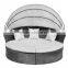 Rattan furniture outdoor canopy sun bed, chaise lounge, outdoor cabana beds