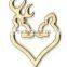 Cheap laser cutting customizable plywood wooden deer crafts
