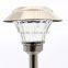 2pk Stainless Steel Solar Garden Lawn LED Path Light