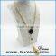 tassel teardrop gemstone gold druzy pendant necklace