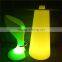 Modern commercial fashion colorful waterproof LED stool for bar footrest with 16 colors change