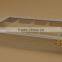 pine wood divided box with clear lid