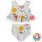 Rash Guard Swimwear Summer Bathing Suit Honey Baby Sunflower Pattern Design New Kids Girls Swimwear